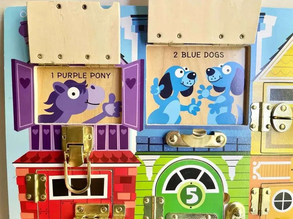 Melissa & Doug Latches Board Wooden Activity Puzzle